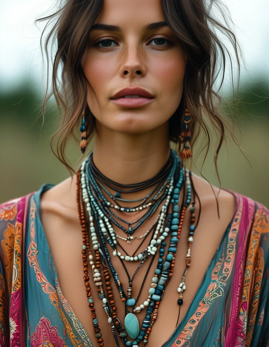 Why Necklace Length, Not Just Quantity, Makes Layered Boho Jewelry Work